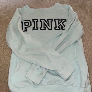 “pink” light blue crewneck
